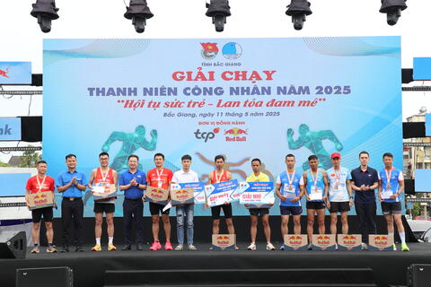 Bắc Giang: Sôi nổi Giải chạy Thanh niên công nhân năm 2025