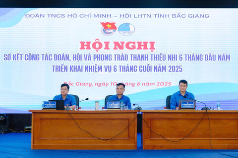 Hội nghị sơ kết công tác Đoàn, Hội và phong trào TTN 6 tháng đầu năm 2025