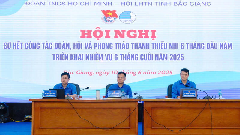 Hội nghị sơ kết công tác Đoàn, Hội và phong trào TTN 6 tháng đầu năm 2025